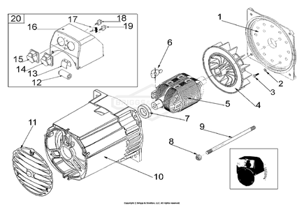 Part Location Diagram of 102804GS Briggs and Stratton Alternator